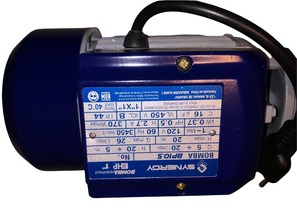 Bomba Periferica SYNERGY 1/2 HP 1"