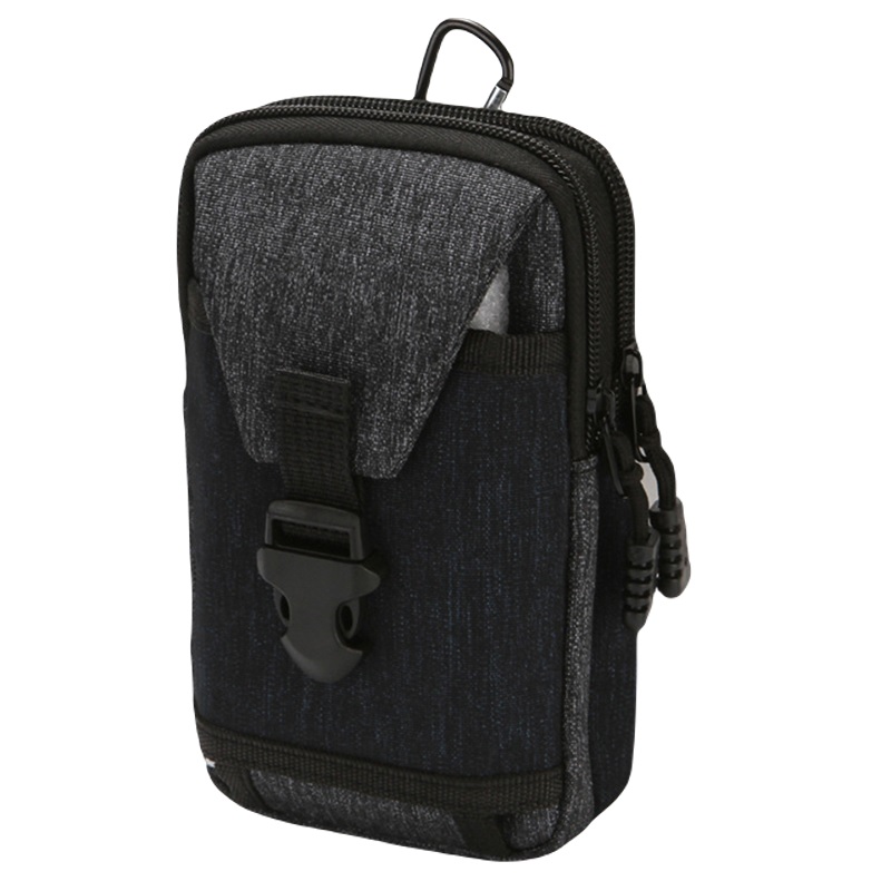 Riñonera Unisex bolsa Gris resistente agua cinturón cremallera bolsillo teléfono Tactica Cartera Seguro