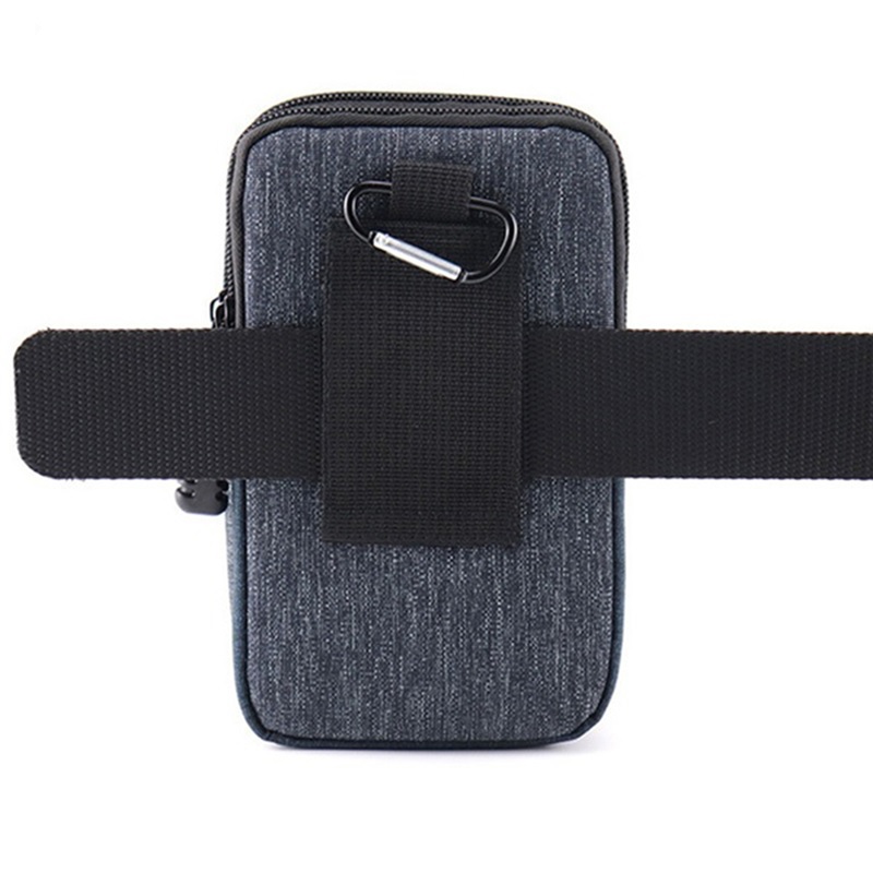 Riñonera Unisex bolsa Gris resistente agua cinturón cremallera bolsillo teléfono Tactica Cartera Seguro