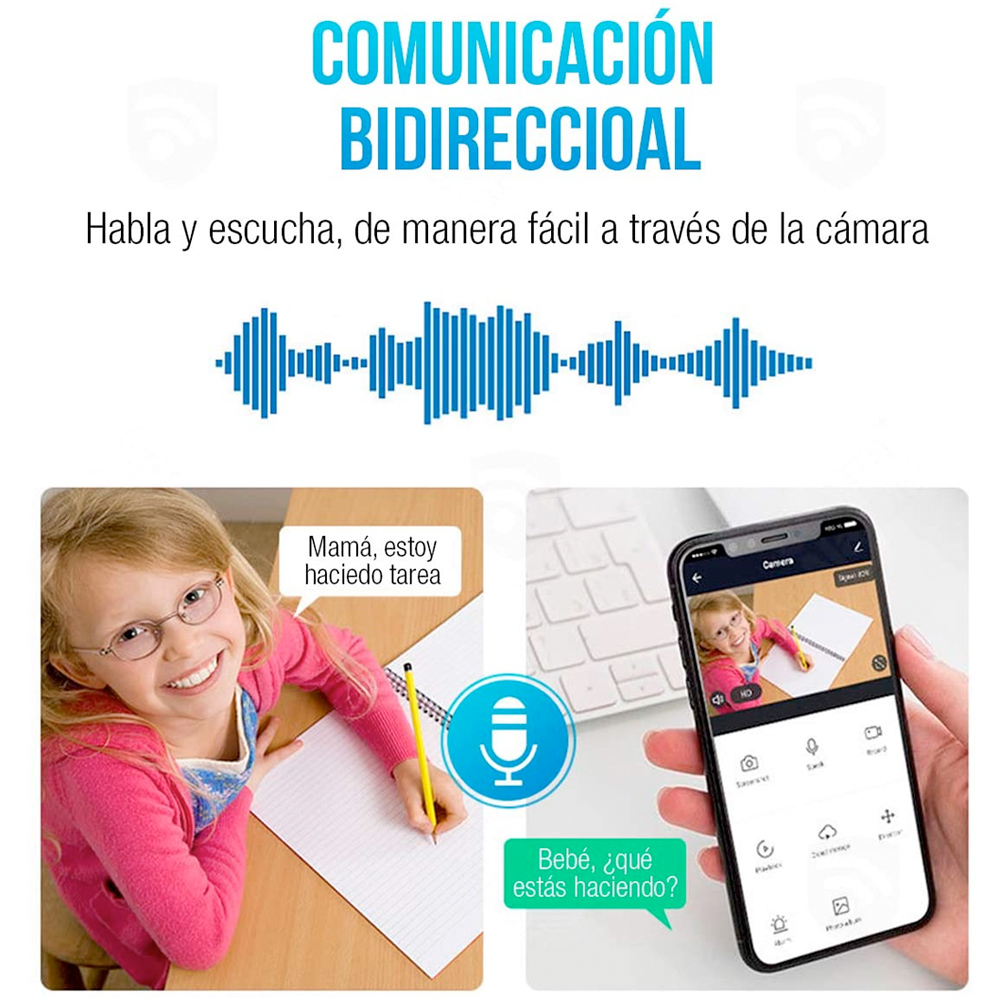 Cámara De Seguridad Socket Wifi Exterior/interior