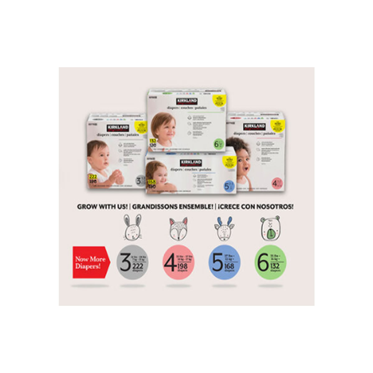Kirkland Signature Pañales Etapa 5 Unisex 168 pzas