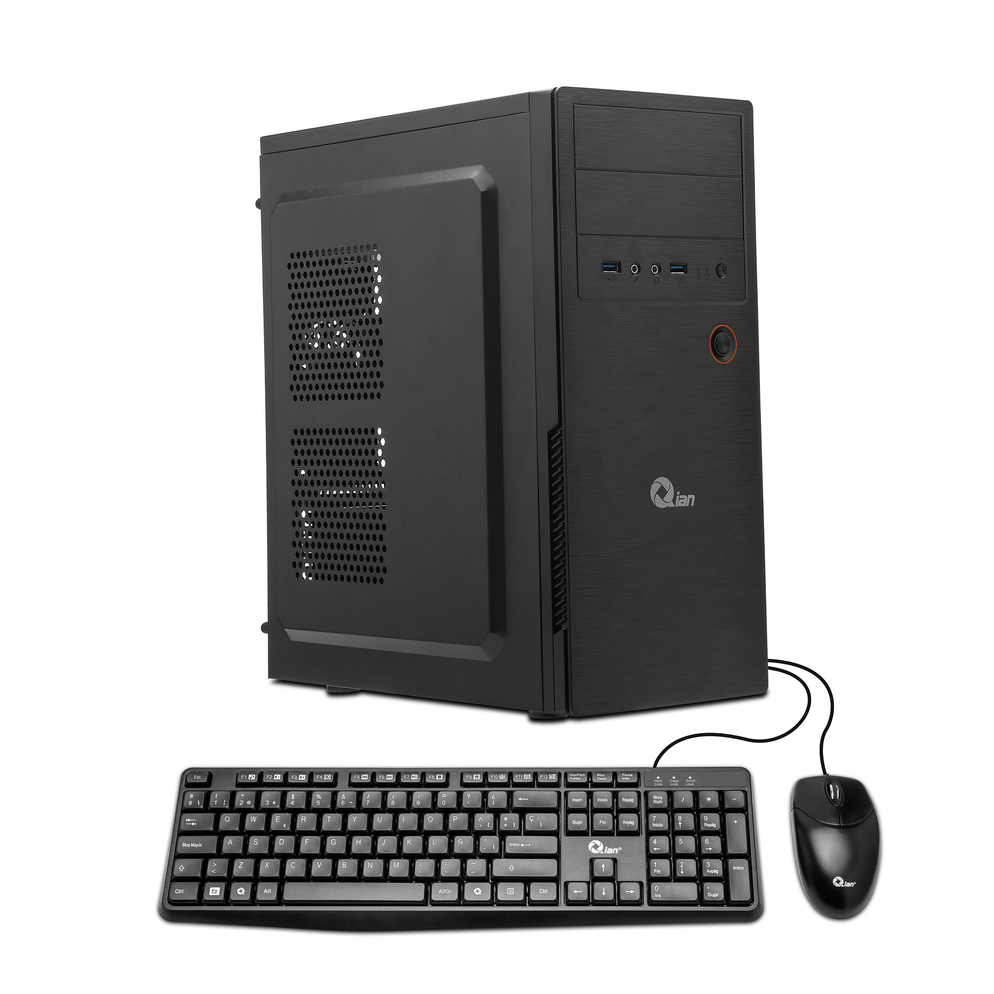 Computadora de escritorio Qian 02 Negro AMD A6 QPA-OPC-02B