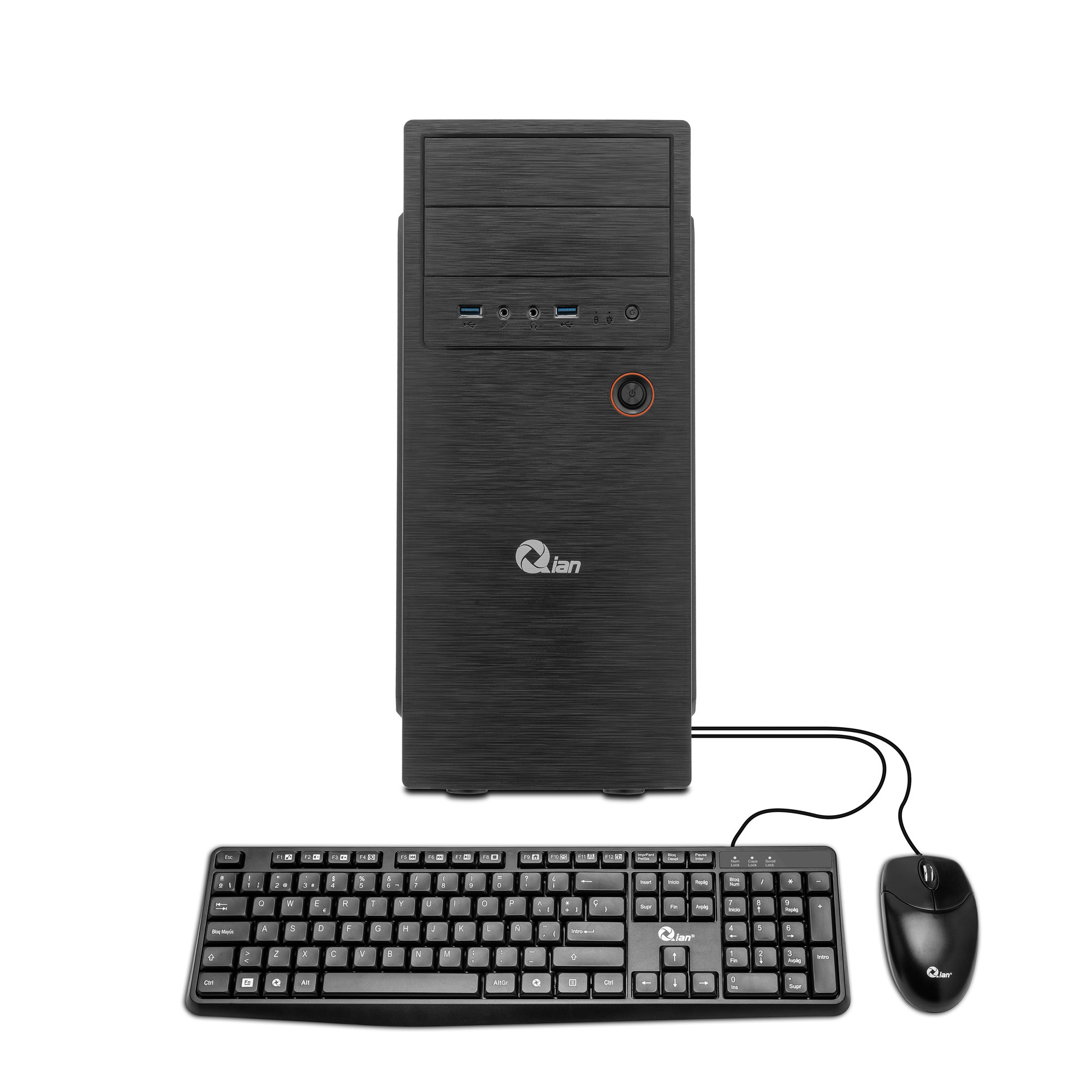 Computadora de escritorio Qian 02 Negro AMD A6 QPA-OPC-02B