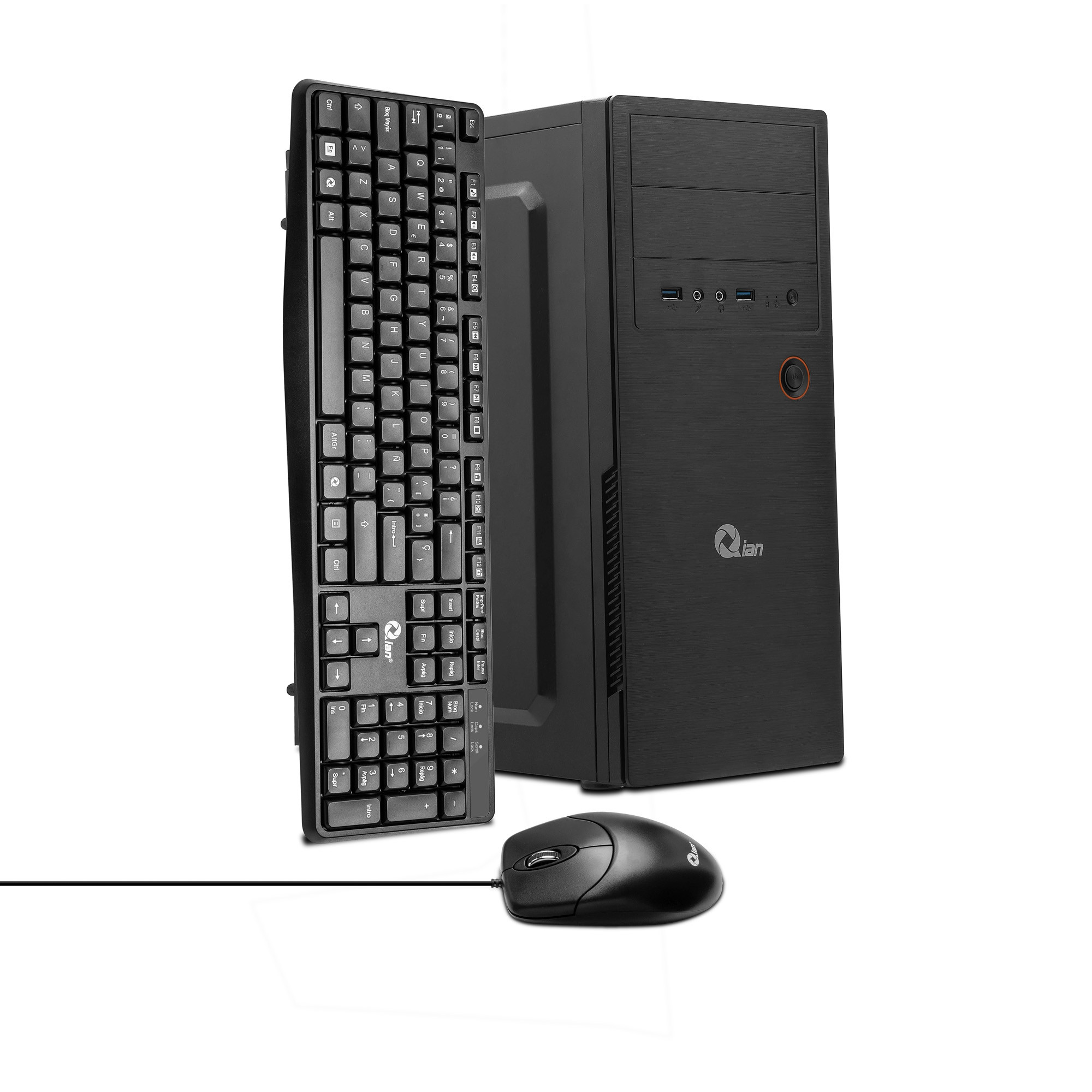 Computadora de escritorio Qian 02 Negro AMD A6 QPA-OPC-02B