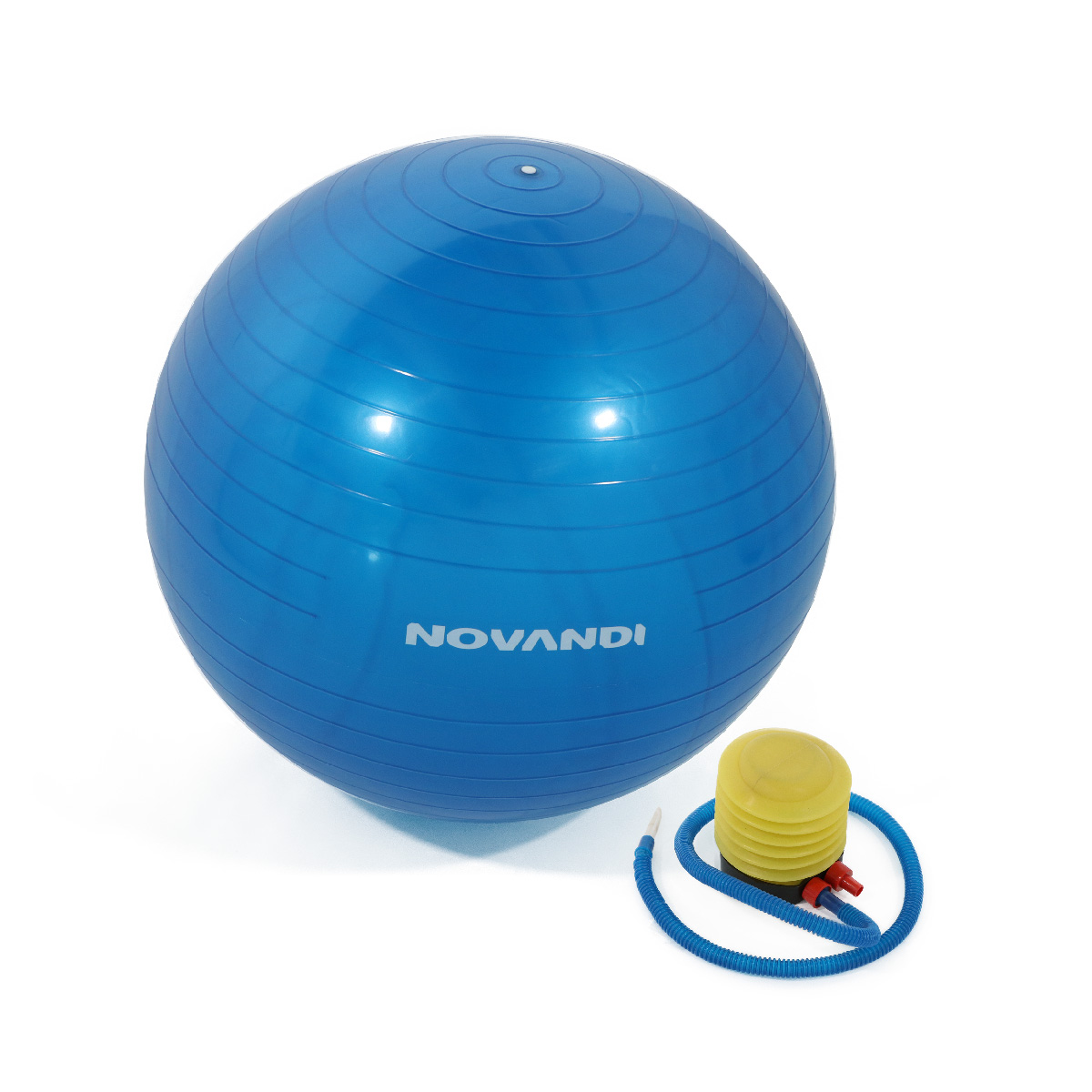Pelota de Ejercicio 55 cm para Yoga, Pilates y Fitness color Azul.