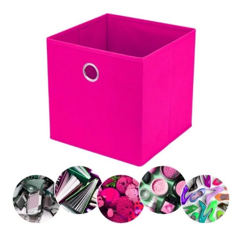 Set 2 Cajas Organizador Para Ropa, Objetos, Closet, Almacena, Fucsia