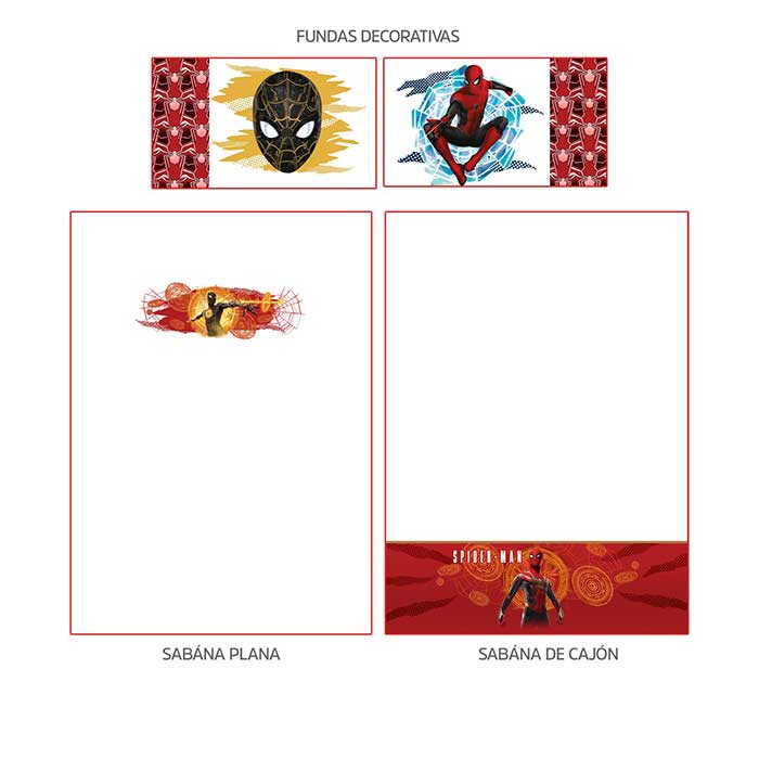 SABANAS ligeras y suaves INIDIVIDUAL SPIDERMAN HERO