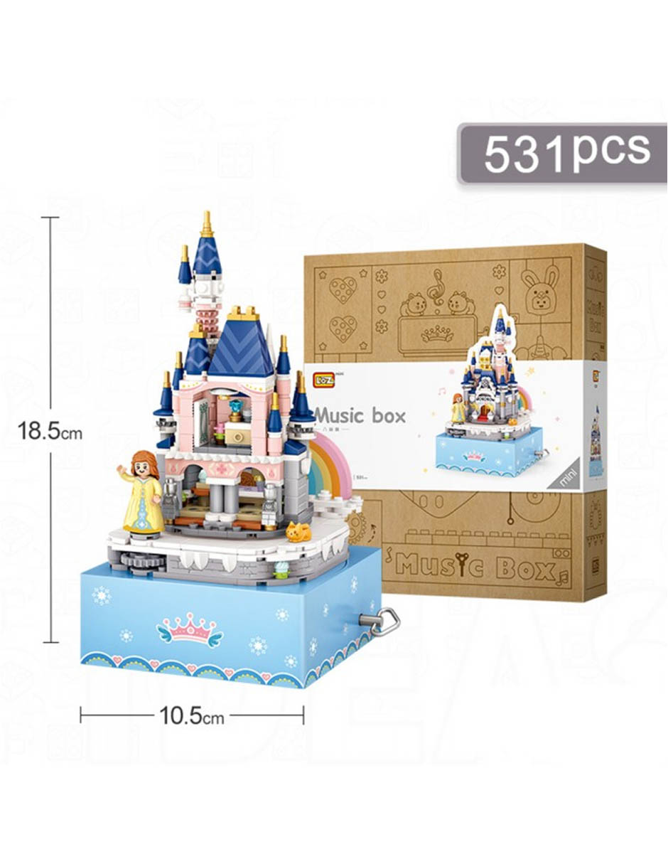 Rompecabezas 3D Castillo Caja De Música Multicolor LOZ