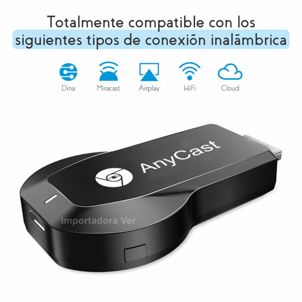Anycast Modelo M4 Receptor Wifi Display Chromecast Tv