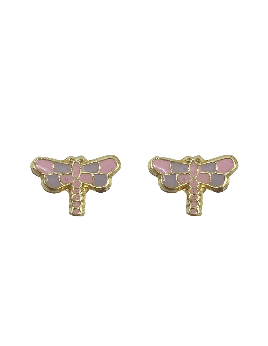 Aretes Libelula Oro Color Bebé – Vera Joyeros