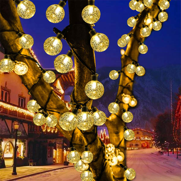 Luces Led Solares 7 metros Guirnaldas Luz Calida Decorativa