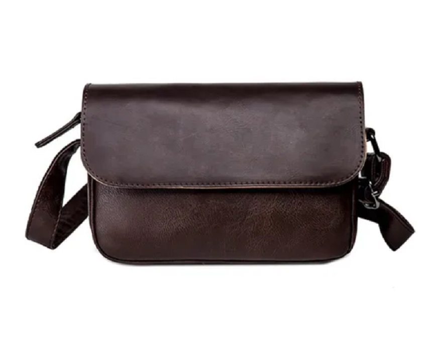 Bolsa Mensajero Hombre Bandolera Piel Impermeable