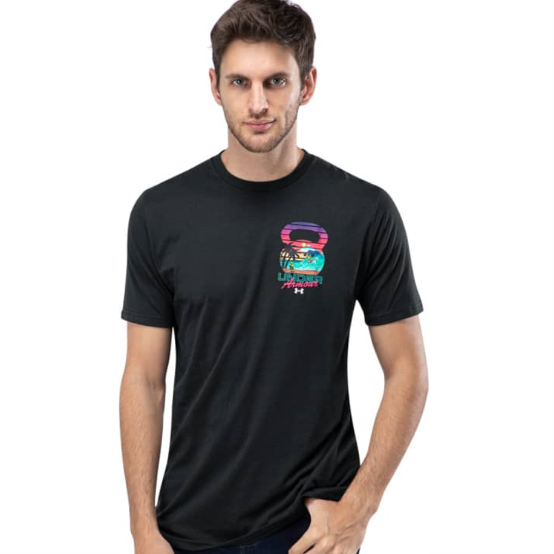 Playera Deportiva Under Armour 1001 Negra Original 