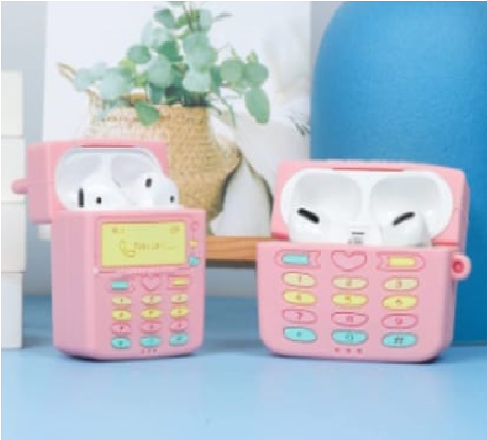 Funda 3D Diseño Telefono Baby Call Airpods Generación 1 y 2