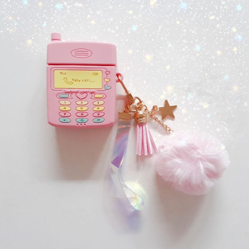 Funda 3D Diseño Telefono Baby Call Airpods Generación 1 y 2