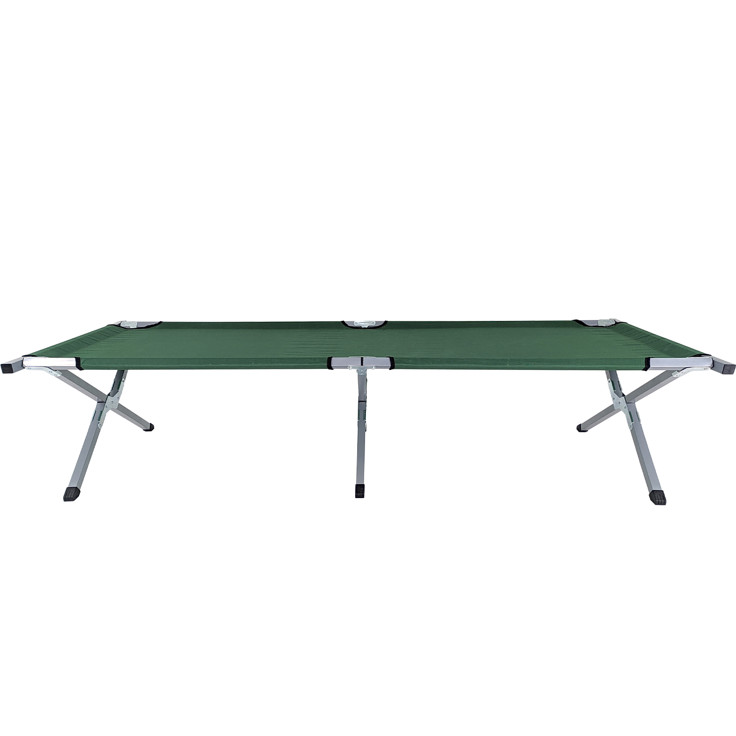 Catre Plegable  Camastro Verde Militar 188 x 70 x 42 Antiderrapante Incluye Funda