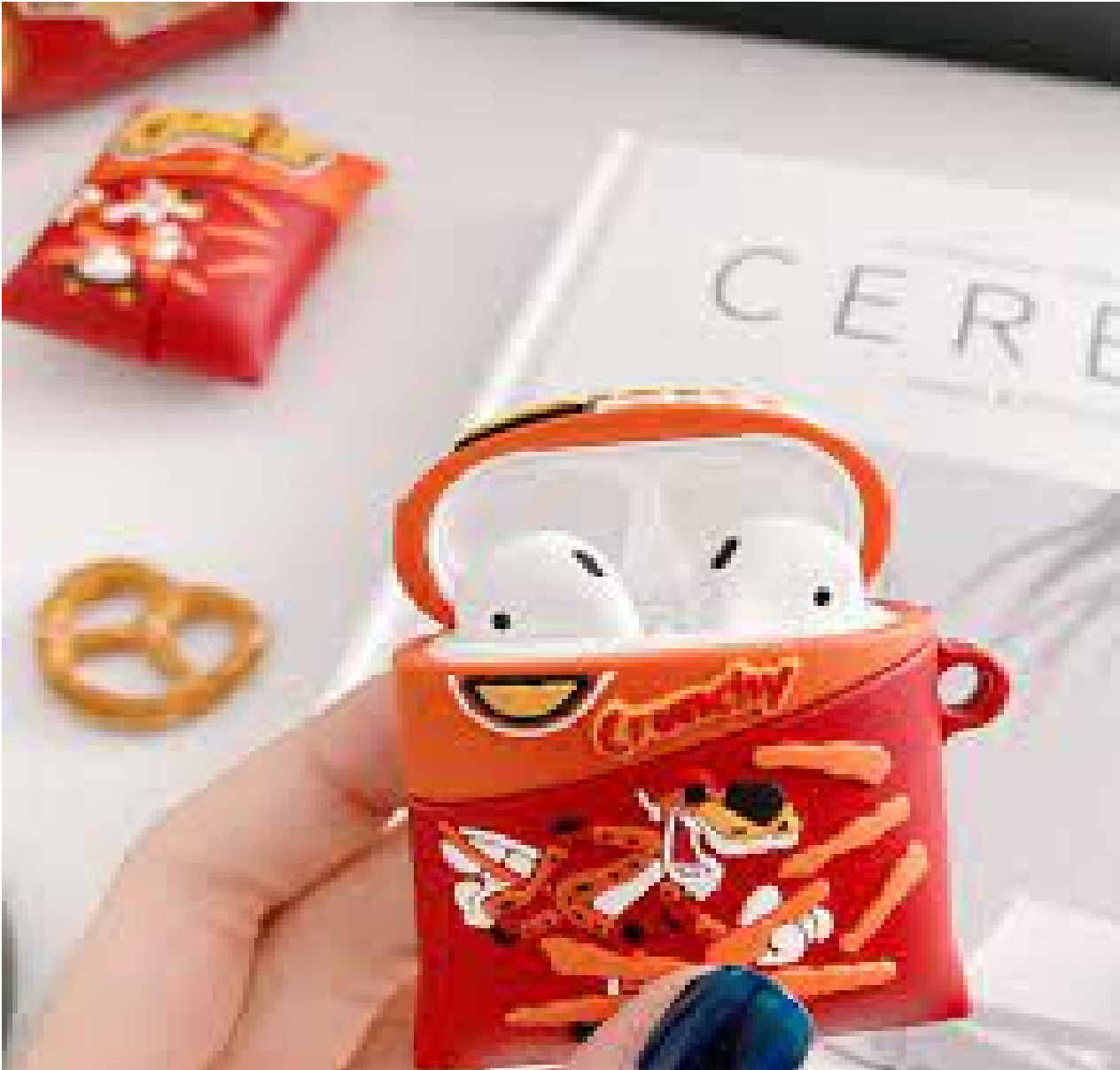 Funda Protectora Diseño Cheetos Airpods Generacion 1 y 2