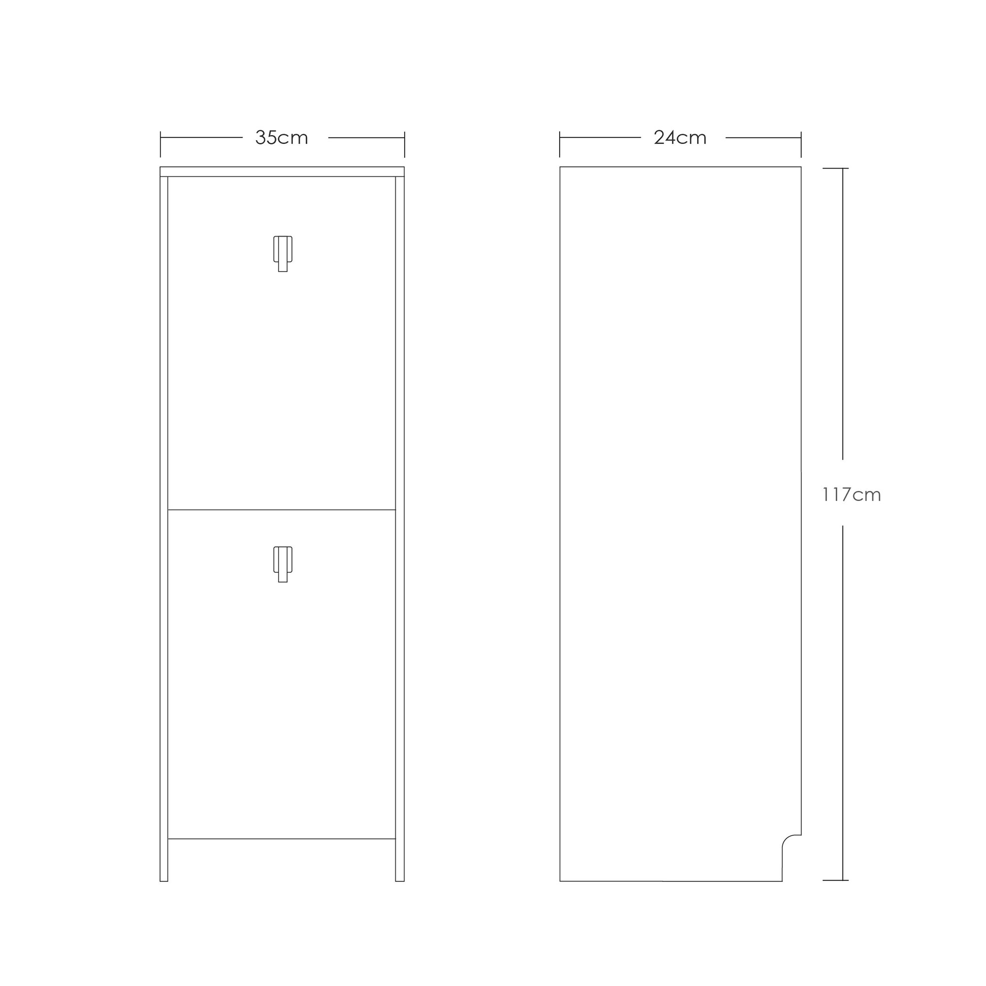 Zapatera mueble, organizador de zapatos de MDP 35cm