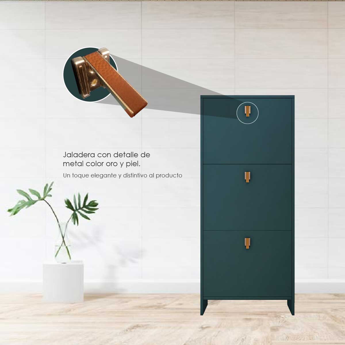 Zapatera mueble, organizador de zapatos de MDP 50cm