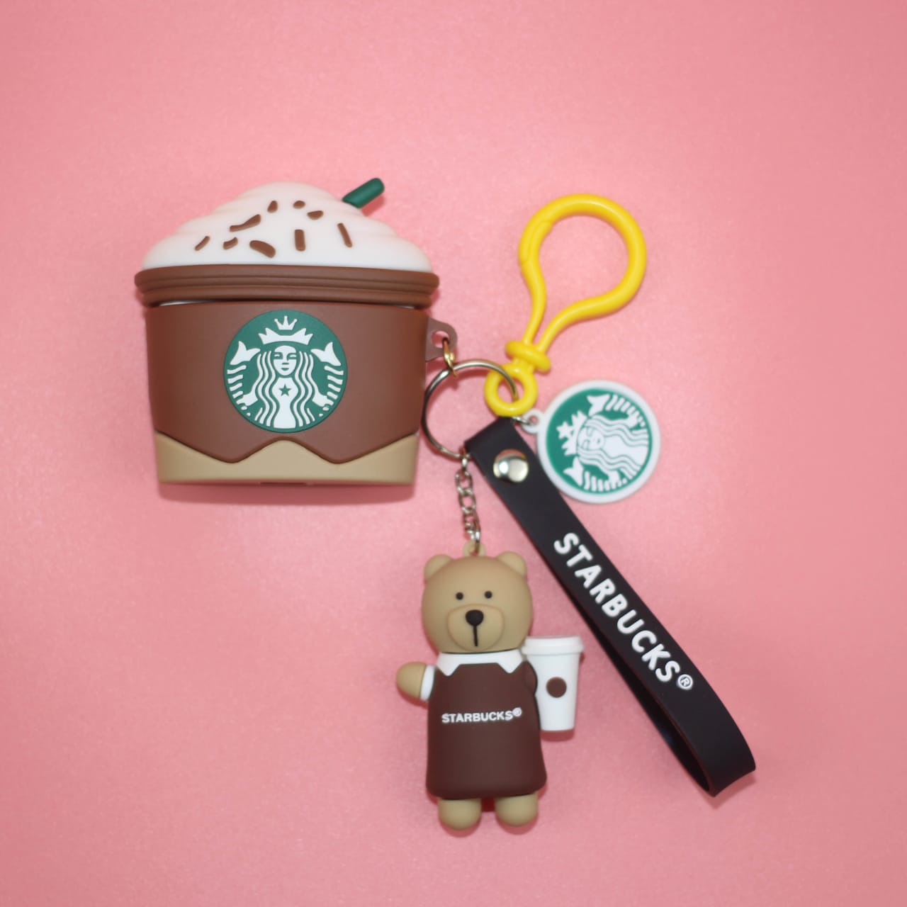 Funda 3D Airpods Generacion Pro Diseño Oso Vaso Starbucks