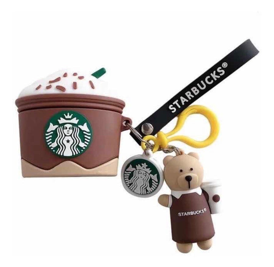 Funda 3D Airpods Generacion Pro Diseño Oso Vaso Starbucks