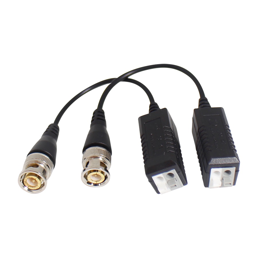 PAR DE TRANSCEPTORES PASIVOS GHIA VIDEO BALUN AHD CVBS CVI TVI EXTENSION DISTANCIA 350 MTS 720P 5MP