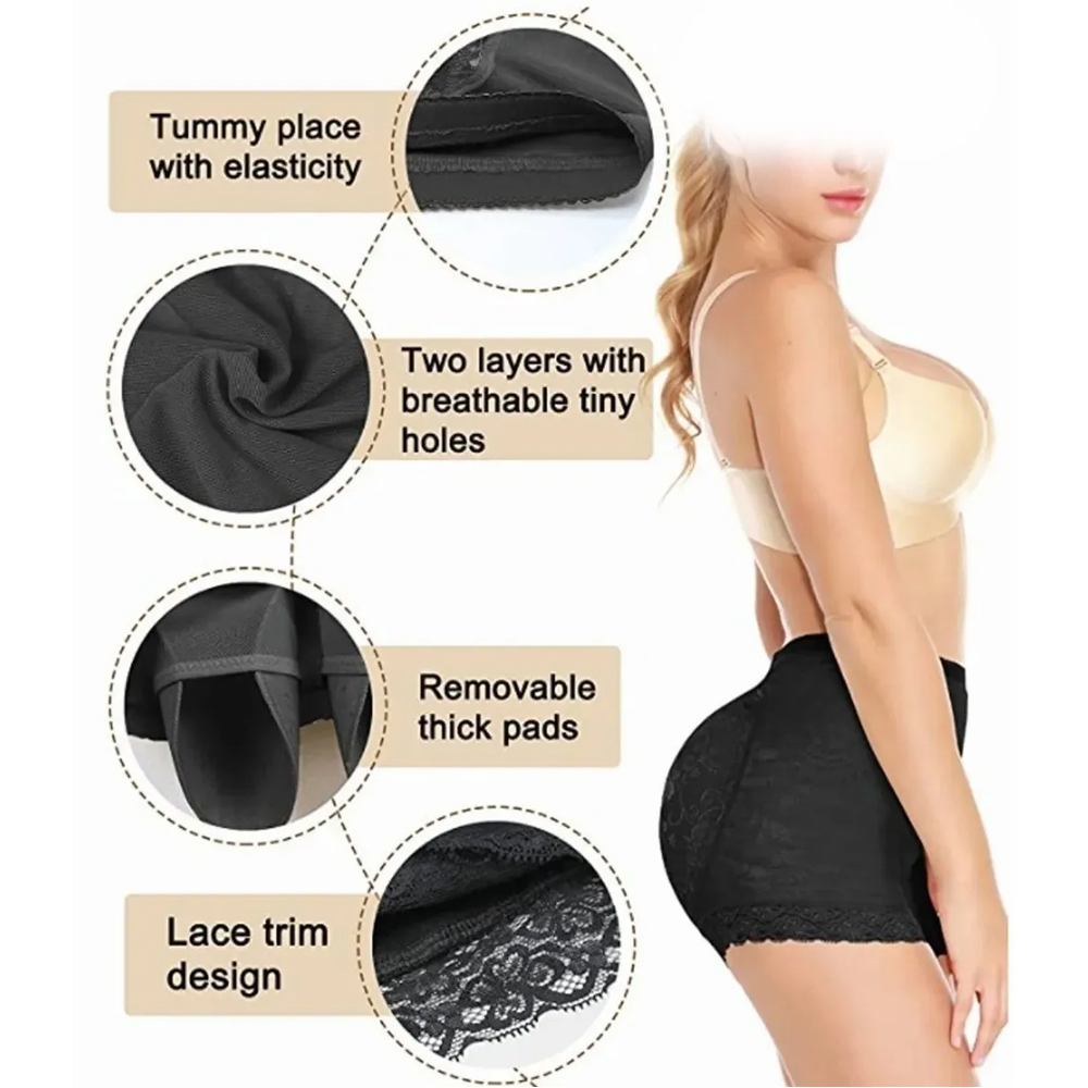 Panty Bombacha Levanta Gluteos Relleno Aumenta Lenceria TALLA CHICA