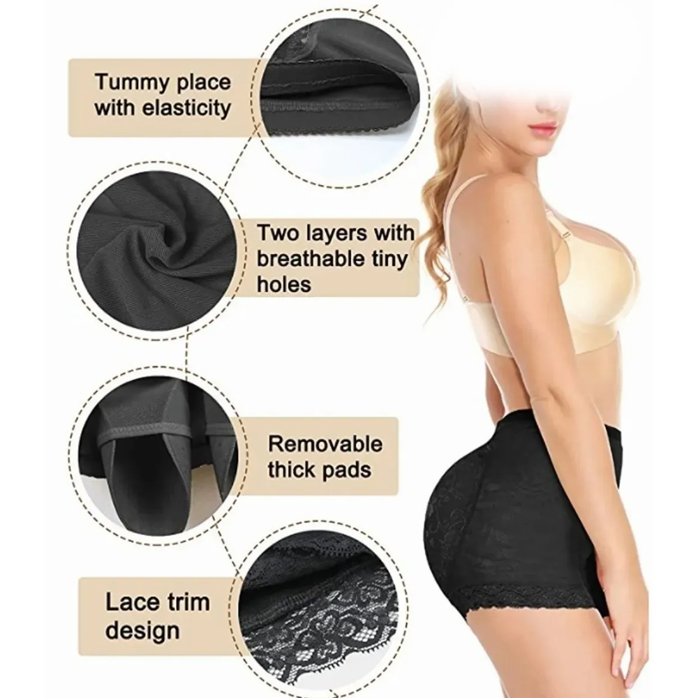 Panty Bombacha Levanta Gluteos Relleno Aumenta Lenceria TALLA CHICA