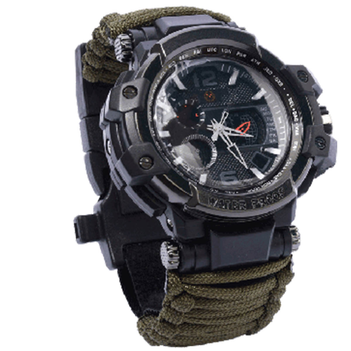 Reloj Supervivencia Pedernal Silbato Brujula Camping Mendoza