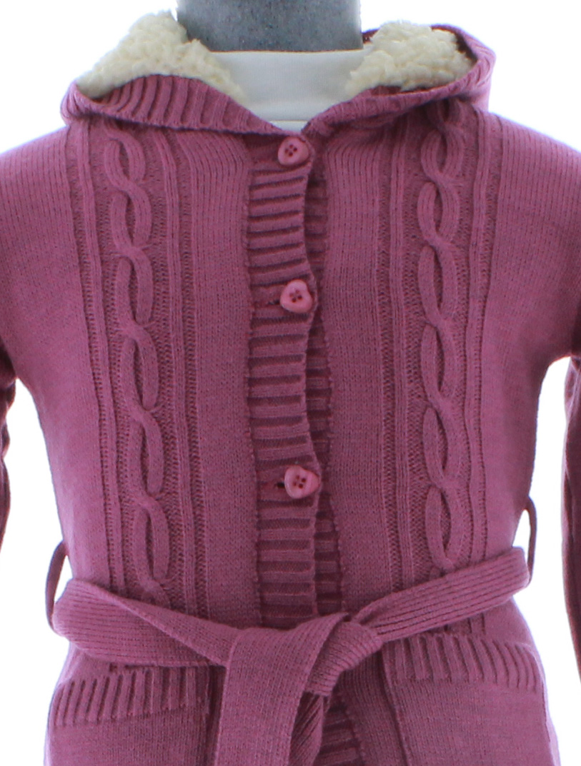 Sueter Niña Rosa Forrado 2748 2 a 12 Años.