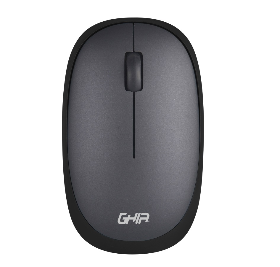 MOUSE INALAMBRICO BASICO GHIA GM150N COLOR NEGRO PC LAPTOP PORTATIL RATON USB WINDOWS Y LINUX