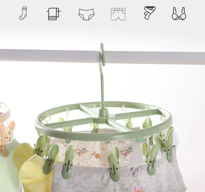 Gancho Tendedero Plegable, Perchero Pinzas, Ropa, Calcetines