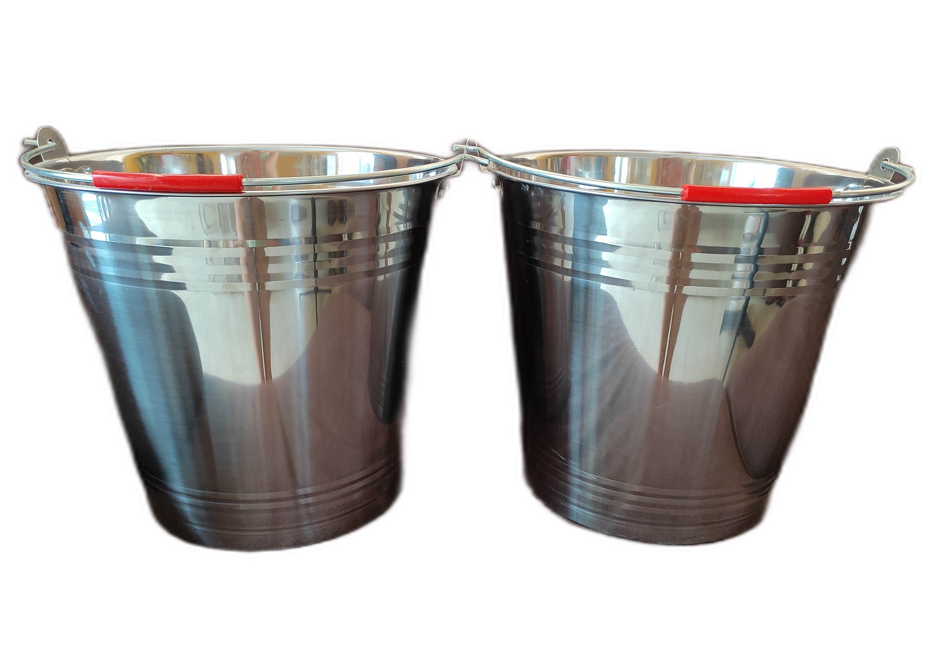 Cubetas De Acero Inoxidable Capacidad 17 Litros Incluye 2 Piezas