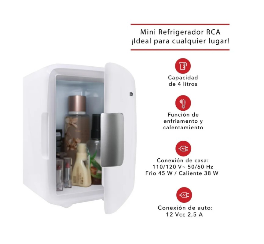 Mini Refrigerador Eléctrico Rca Blanco RC-4B