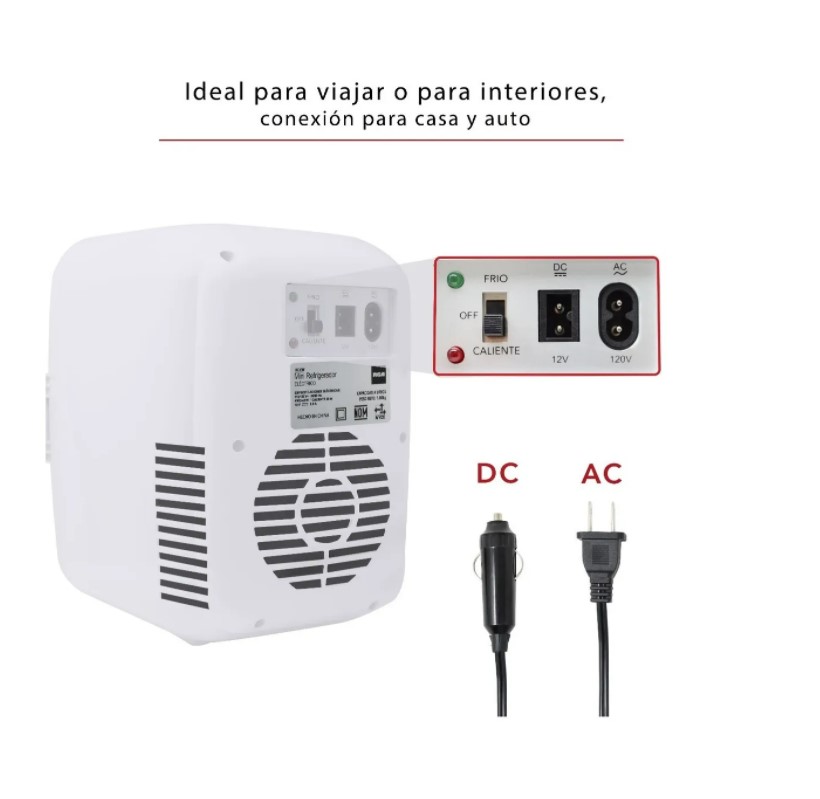 Mini Refrigerador Eléctrico Rca Blanco RC-4B
