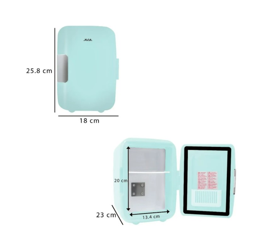 Mini Refrigerador Eléctrico Menta Rojo RC-4M