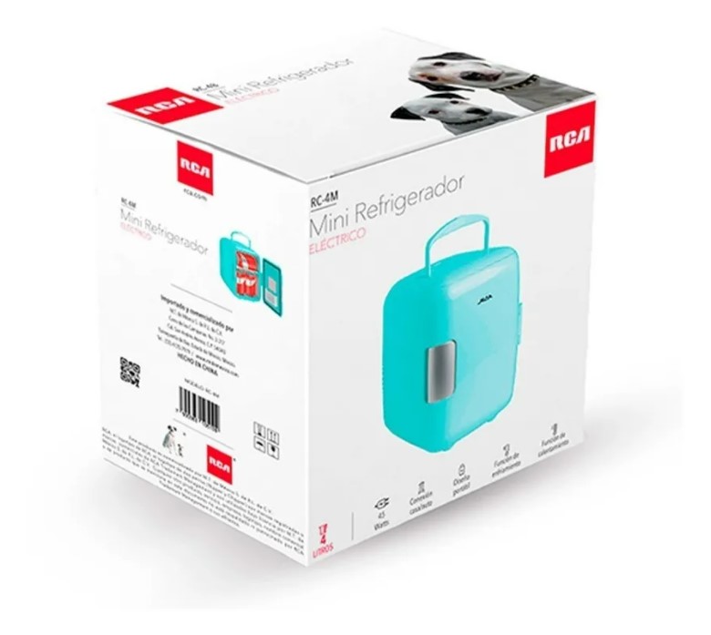 Mini Refrigerador Eléctrico Menta Rojo RC-4M