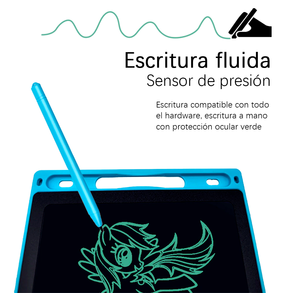 Pizarrón Mágico Infantil LCD 8.5 Pulgadas Tablet Dibujo (Rojo)