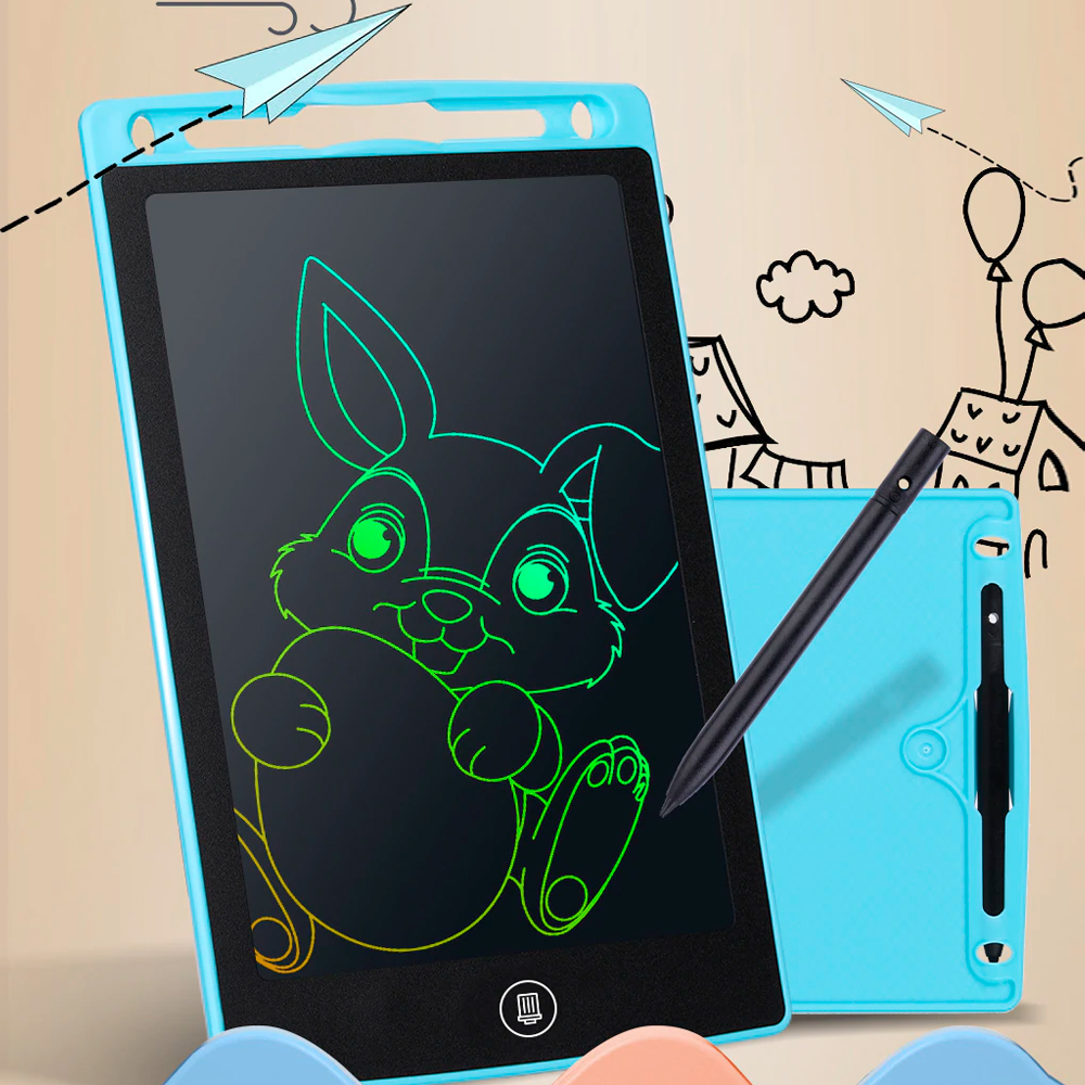 Pizarrón Mágico Infantil LCD 8.5 Pulgadas Tablet Dibujo (Rojo)
