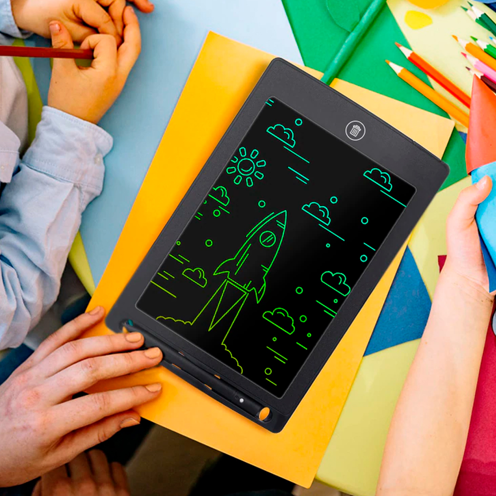 Pizarrón Mágico Infantil LCD 8.5 Pulgadas Tablet Dibujo (Rojo)