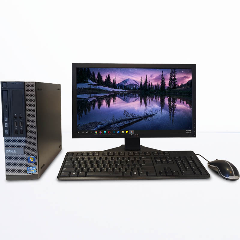 Computadora de Escritorio Dell Core i5 8gb RAM disco solido 240GB Monitor 22 pulgadas REACONDICIONADO GRADO A