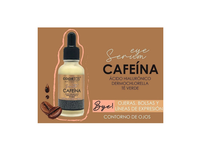 Serum Colorton Cafeina Facial Para Ojeras Arrugas Contorno 