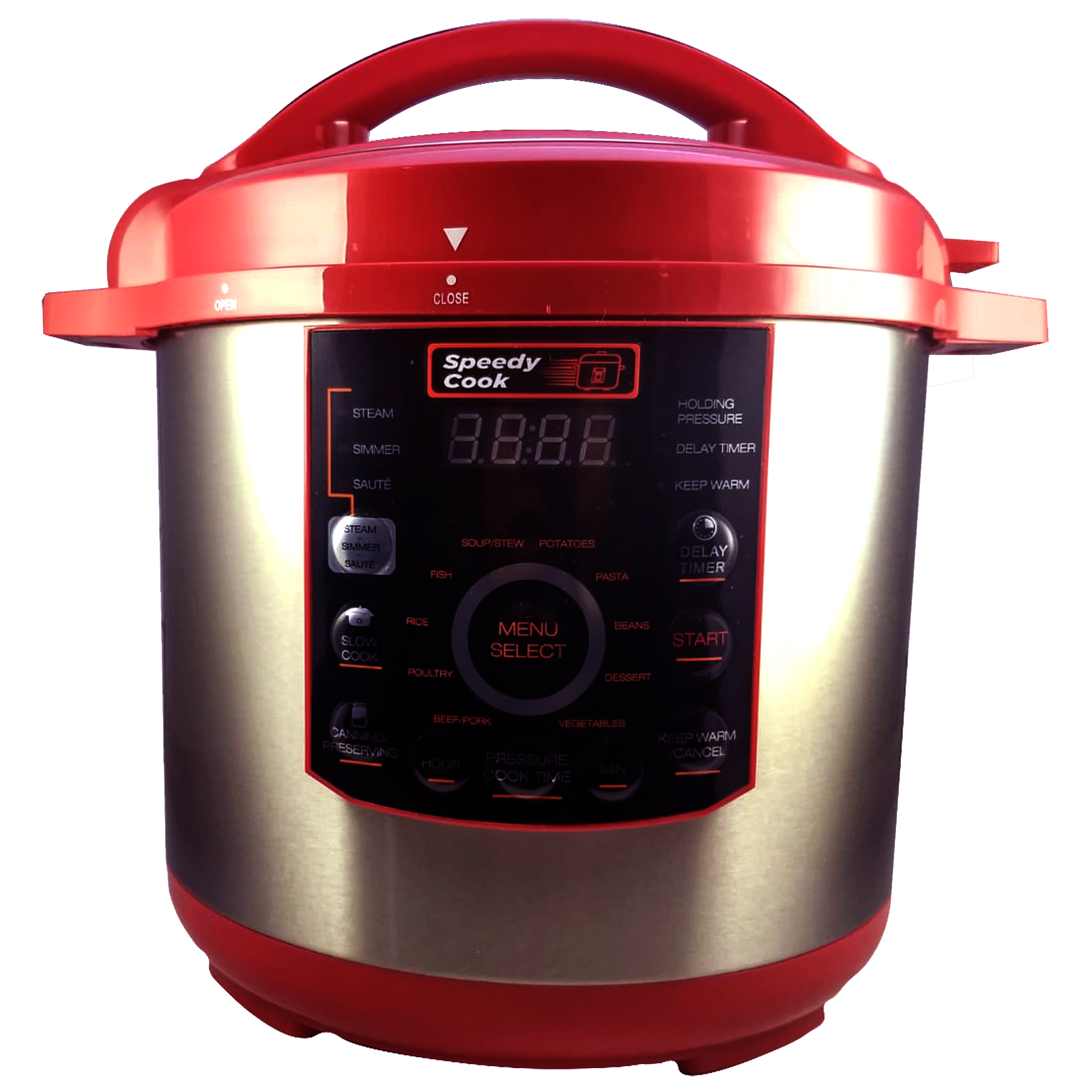 Speedy Cook Olla De Coccion Lenta Con Multifunciones De 7.6Lts SC8REDA Rojo Reacondicionado