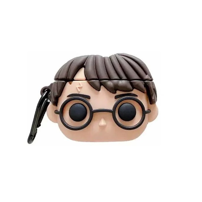 Funda 3D Diseño Cara Harry Potter Airpods Generación 1 Y 2
