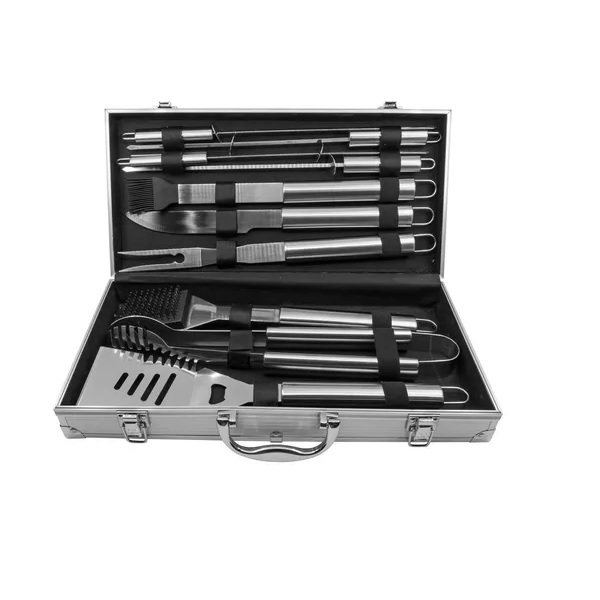 Kit De Utensilios Parrillero De Acero Inoxidable