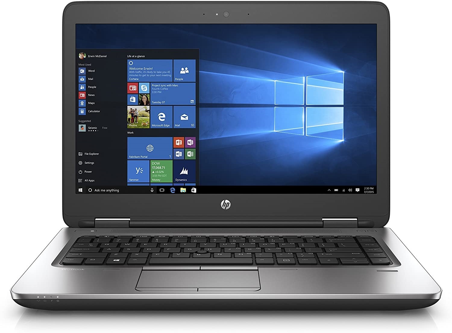 Laptop HP ProBook 640 G2-Intel Core i5, 6ta generación-8GB RAM- 256GB Disco Solido- 14"-Windows 10 PRO- Equipo Clase A, Reacondicionado.