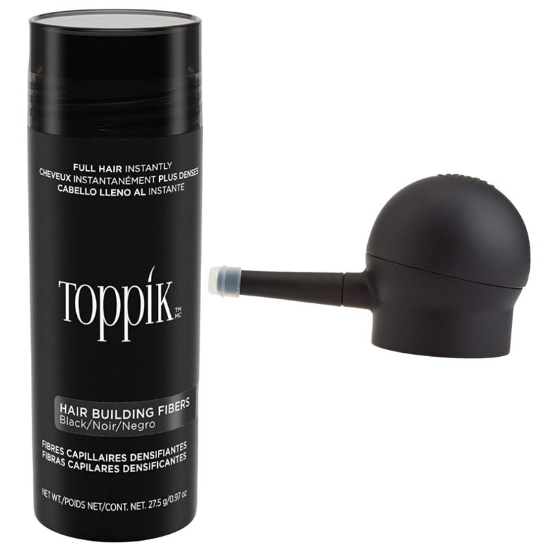 Toppik Fibras Capilares Negro 27.5gr incluye Aplicador Dispensador