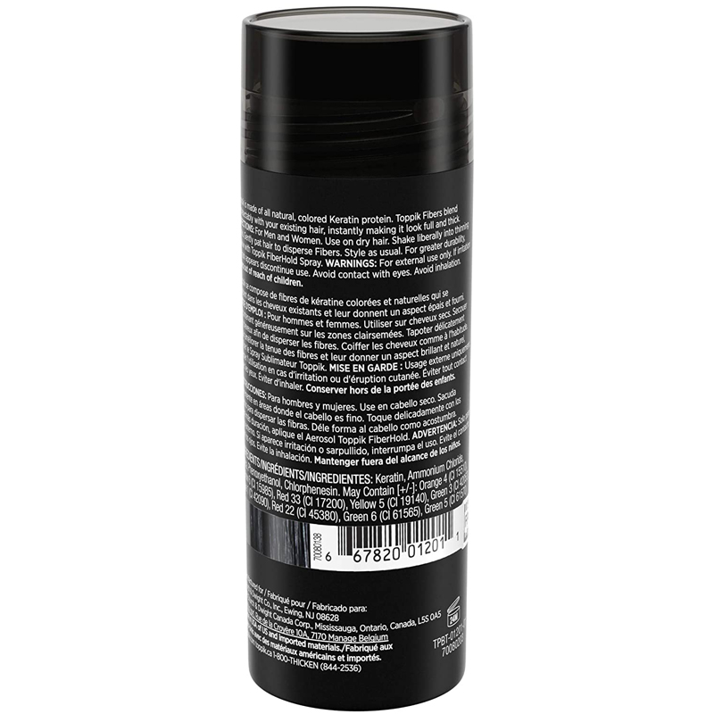 Toppik Fibras Capilares Negro 27.5gr incluye Aplicador Dispensador