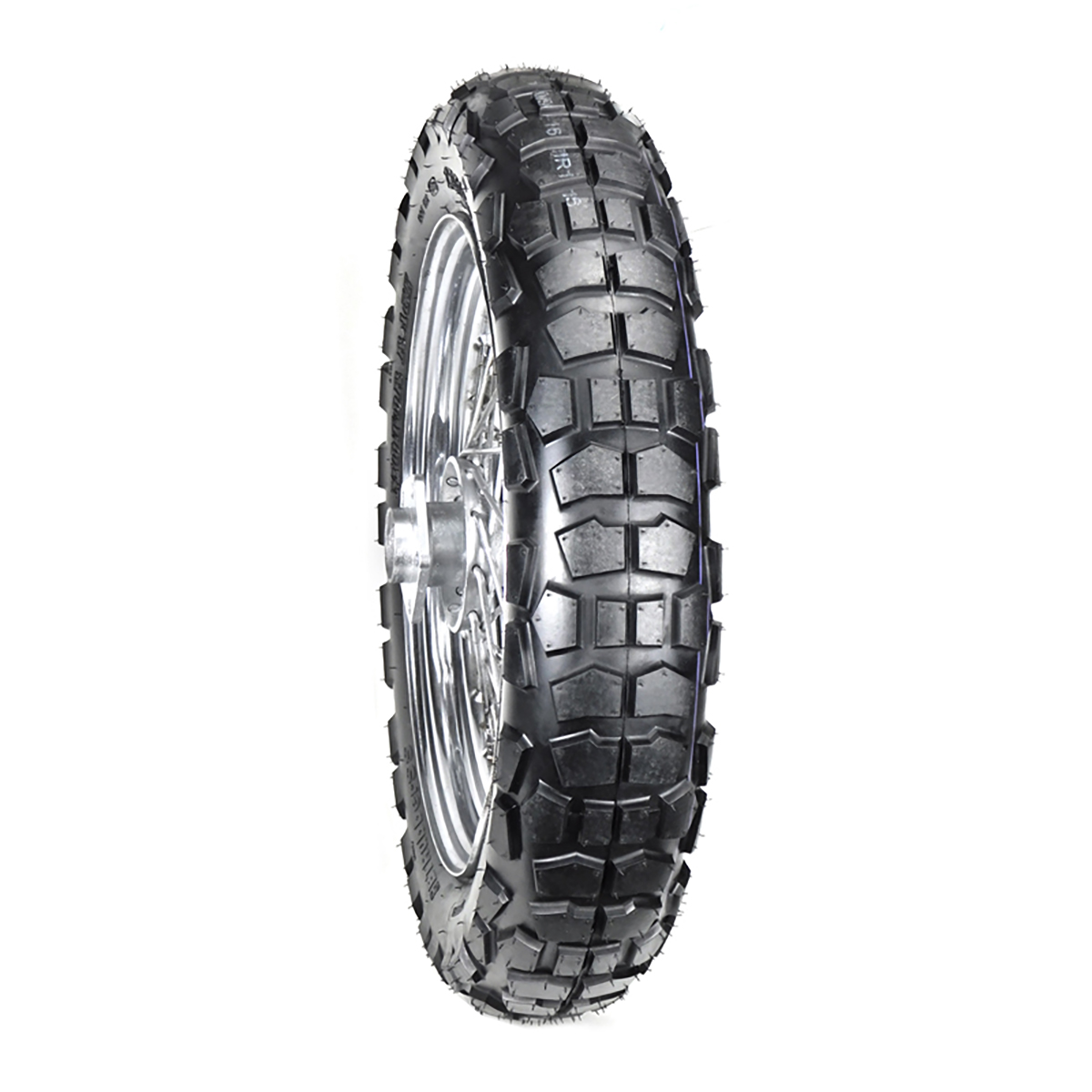 Llanta Moto BtRubber Trasera 130/5.1-16 Tubeless Double Porpose Bi-Direccional 63 P 6 PR