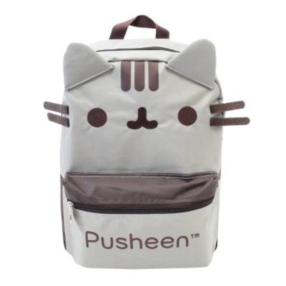 Mochila Escolar Gato Pusheen Gris